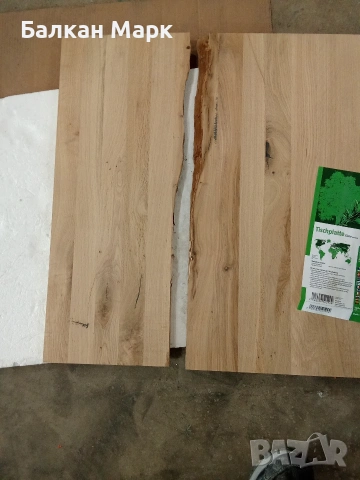 Дъбов плот за маса (Масив слепен) - 70х70 см (Внос от Германия), снимка 3 - Други - 53838076