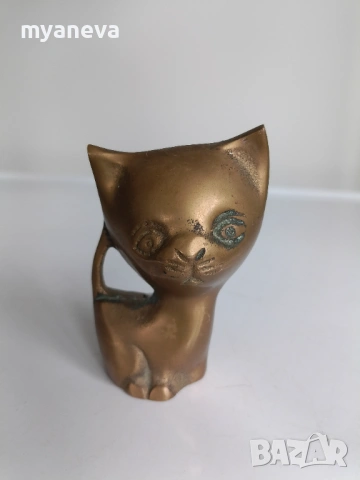 Бронзови статуетки на котки. , снимка 8 - Статуетки - 53840376