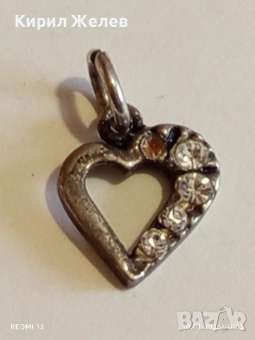 Сребърен медальон във формата на сърце ❤️ стил и елегантност 52663, снимка 8 - Колиета, медальони, синджири - 53051508