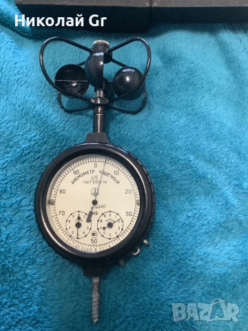 Чашов анемометър произведено вСССР 1978 години отличен състояние , снимка 2 - Антикварни и старинни предмети - 53084004