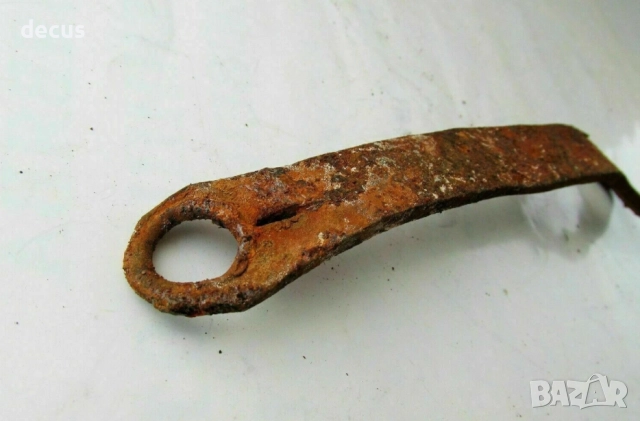 Антична кована желязна дръжка за врата с лост, снимка 2 - Антикварни и старинни предмети - 51456151