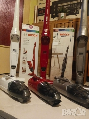 КАТО НОВИ. - Мощни Безкабелни прахосмукачки BOSCH- 2 in 1 ,Li-ion 40мин., снимка 3 - Прахосмукачки - 52204007