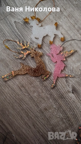 Коледни играчки от епоксидна смола , снимка 5 - Ръчно изработени сувенири - 52508676
