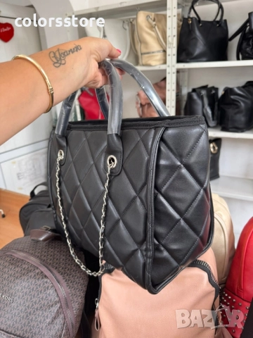 Луксозна Черна чанта Ch@nel/SG109x, снимка 5 - Чанти - 51680421