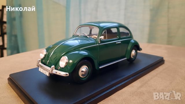 1960 Volkswagen Beetle/Escarabajo 1200 1:24 Whitebox/Hachette Diecast Колекционерски модел количка, снимка 4 - Колекции - 46442674