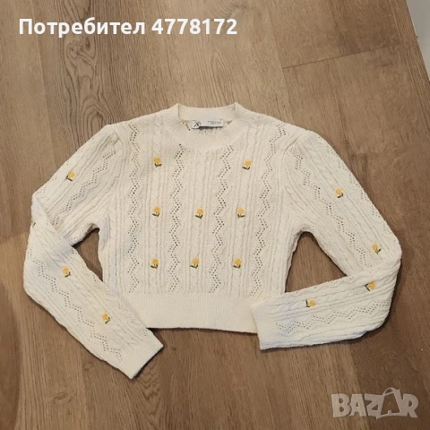 Къс пуловер на Зара, снимка 3 - Блузи с дълъг ръкав и пуловери - 53982865