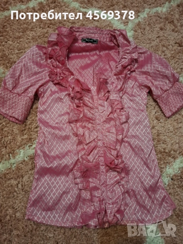 Блузка с къдрици, снимка 3 - Тениски - 51492174