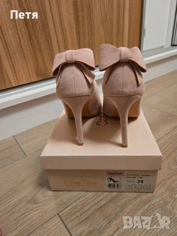 Нови обувки DeeZee с разкошни панделки, снимка 3 - Дамски обувки на ток - 53194241