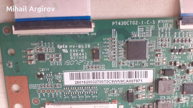 T-CON BOARD /ТИКОНИ/ ПЛАТКИ ПАНГЮРИЩЕ-1.13 /HV430FHB-GOA- 47-6021331/32T42-COK CTRL BD/.HV320FHB-N00, снимка 12 - Части и Платки - 46777217