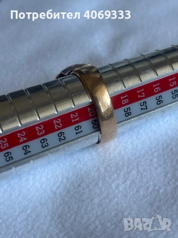 Стар златен пръстен 6.36гр 14к, снимка 3 - Пръстени - 54184946