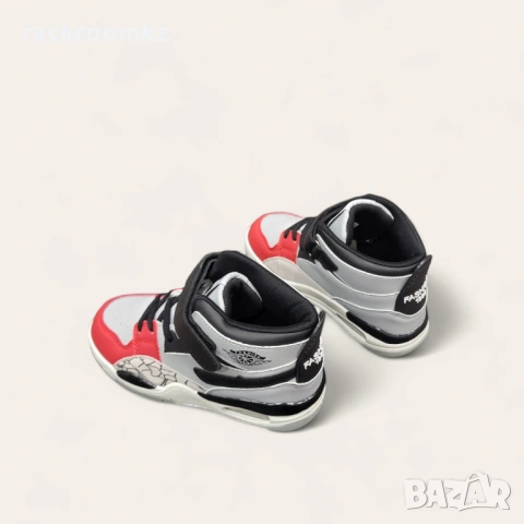 РАЗПРОДАЖБА! -50% Детски високи кецове с лепенка ZG-17 black , снимка 2 - Детски маратонки - 53887081