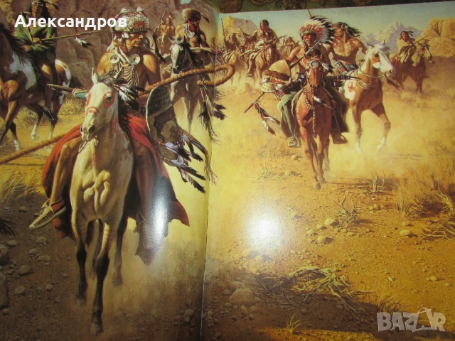 Книга с рисунки на индиански сцени The art of Frank C. McCarthy, снимка 2 - Енциклопедии, справочници - 53999440