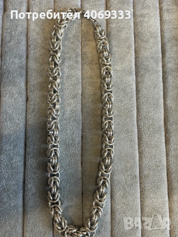 Сребърен ланец 105гр проба 925, снимка 4 - Колиета, медальони, синджири - 54247011