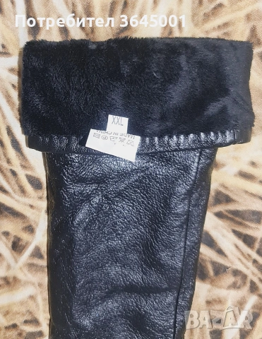 Луксозни дълги черни ръкавици от естествена кожа / XXL /. НОВИ , снимка 5 - Чанти - 53206737
