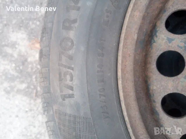 Зимни гуми с джанти 175/70R14, снимка 3 - Гуми и джанти - 49198965