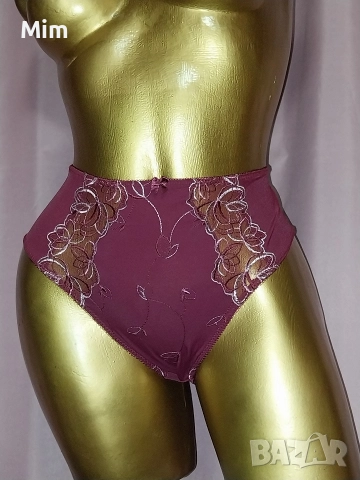 Hunkemoller L Бикина бордо с дантела 