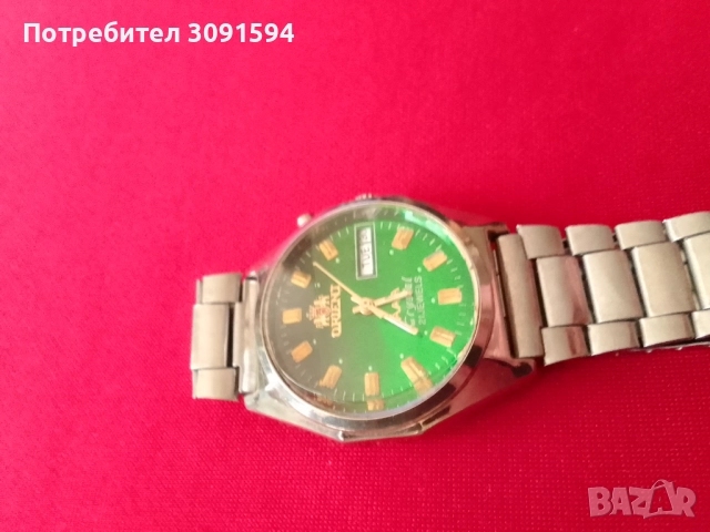  Механичен Японски часовник Ориент  почистен работи перфектно кристално стъкло , снимка 10 - Друга електроника - 51830839