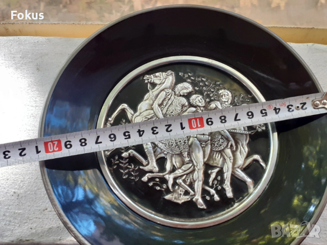 Стар порцелан колекционерска чиния HALANDRI GREECE, снимка 6 - Антикварни и старинни предмети - 53408897