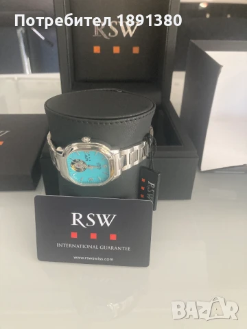 ДАМСКИ ШВЕЙЦАРСКИ ЧАСОВНИК - RSW, снимка 6 - Дамски - 50681792
