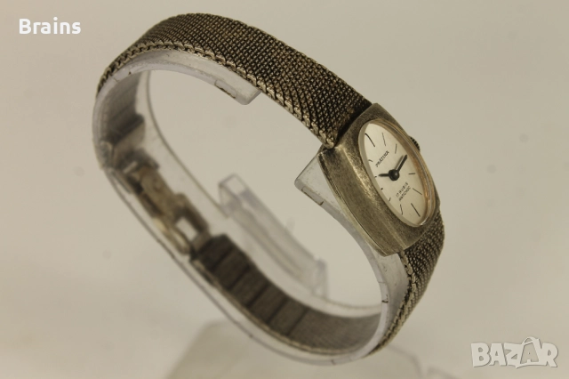 1960's PRATINA Дамски Сребърен Часовник Швейцарски, снимка 5 - Дамски - 51745418