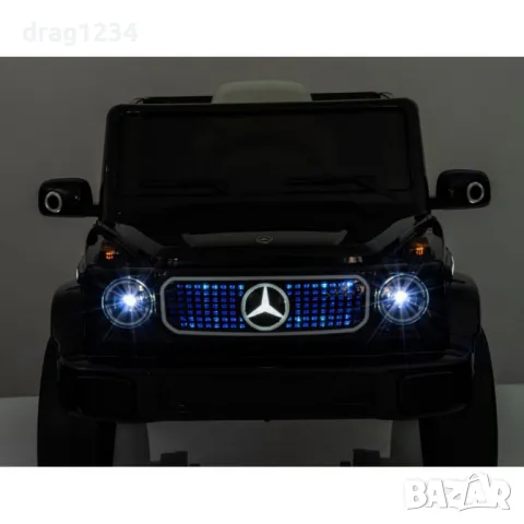 Акумулаторен джип Mercedes EQG Electric G-Class 12V с отварящи се врати меки гуми 4x4, снимка 3 - Коли, камиони, мотори, писти - 48675539