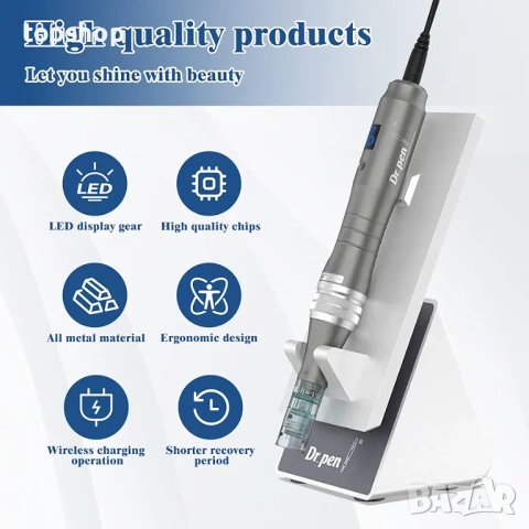 Чисто нов професионален комплект Dr. Pen Ultima M8 – Безжичен Дерма Пен + игли, снимка 5 - Други - 53642542