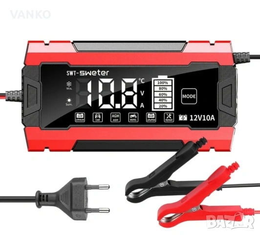 зарядно за акумулатори SWT-3830 12V10A , снимка 2 - Аксесоари и консумативи - 53927542