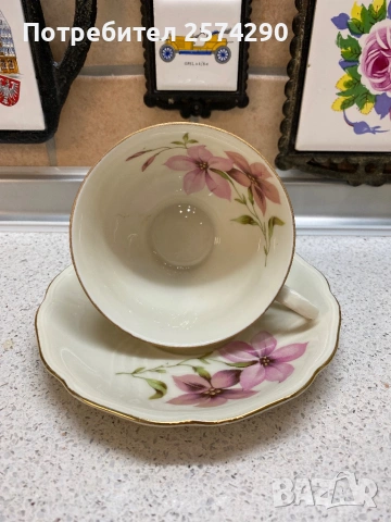 Порцеланова двойка за чай винтидж