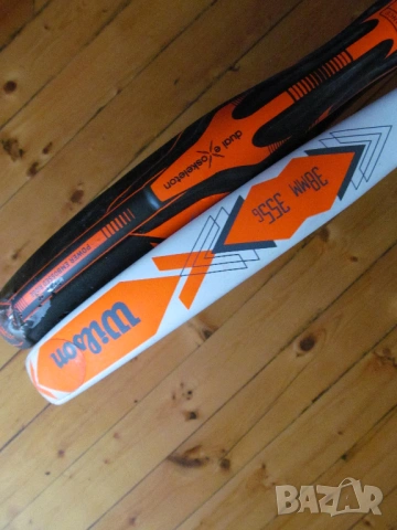 Две ракети плажен тенис падел бал Adidas Wilson игра хилки употребявани забележки забавление навън, снимка 4 - Тенис - 54262082