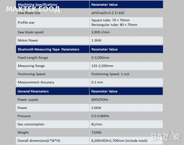 Автоматична машина за рязане на алуминиеви стъклодържатели Lead-CNC Turquoise 350R, снимка 7 - Други машини и части - 53602116