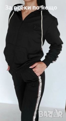 Louis Vuitton Дамски Спортен Комплект С Бродирано Лого🔝Дамски Спортен Екип - 8 Цвята Код VL-155, снимка 8 - Спортни екипи - 51633616