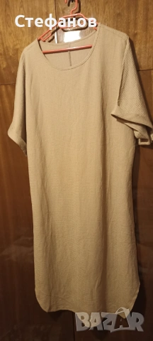 Красива бежова рокля -нова,макси размер , снимка 4 - Рокли - 53738213