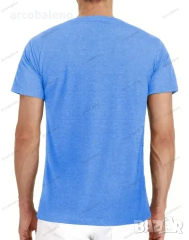 Мъжка тениска с деколте Henley, 6цвята , снимка 3 - Тениски - 50145925