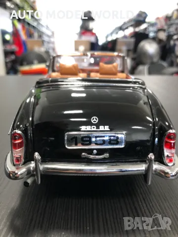 SUN STAR метална колекционерска количка MERCEDES-BENZ 220SЕ 1958 1:18, снимка 6 - Колекции - 47146023