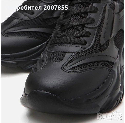 Черни дамски сникъри, снимка 3 - Маратонки - 53922423