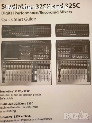 Професионален дигитален миксер - PreSonus StudioLive Series 32SX, снимка 6 - Ресийвъри, усилватели, смесителни пултове - 52361605