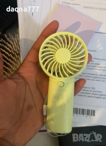 Мини преносим вентилатор на батерии, снимка 15 - Други стоки за дома - 50786621