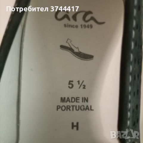 Чисто нови естествена кожа оригинални Португалски Марка "®ARA" мокасини със ергономични стелки , снимка 4 - Дамски ежедневни обувки - 46388938