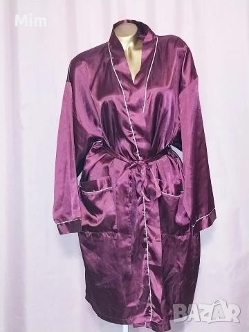 PALMERS 2-3 Сатенен халат бордо , снимка 2 - Нощници - 52569060