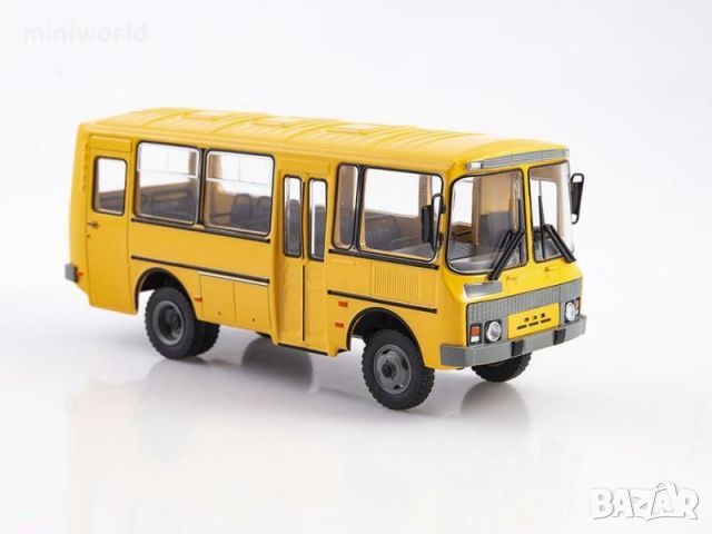 ПАЗ-3206 градски автобус 1995 - мащаб 1:43 на Наши автобуси моделът е нов в блистер, снимка 1 - Колекции - 45950725