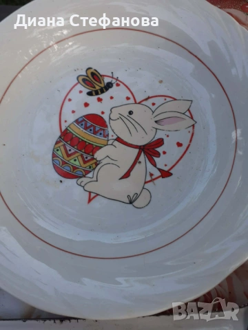 Чиния с Великденски мотив