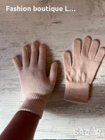 Светло розови дамски меки и топли ръкавици 🌸, снимка 2 - Ръкавици - 52186428