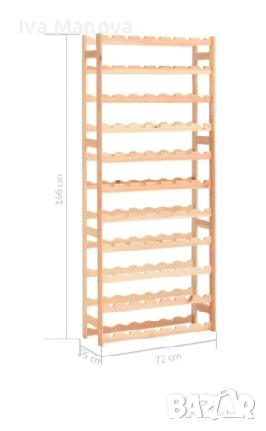 Рафт за вино 77 бутилки