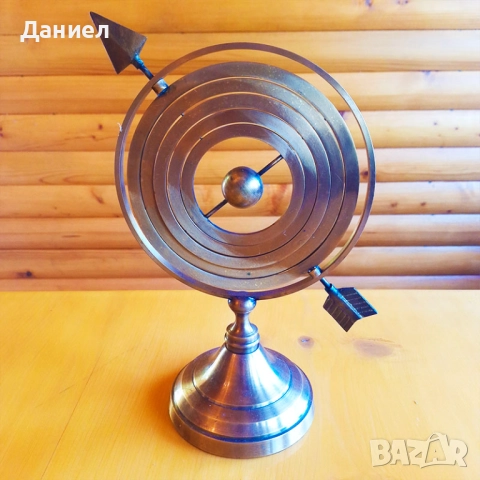Армиларна сфера от бронз , снимка 3 - Морски сувенири - 48177610