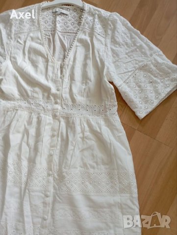 Нова бяла 2-3ХЛ рокля, снимка 6 - Рокли - 45382967