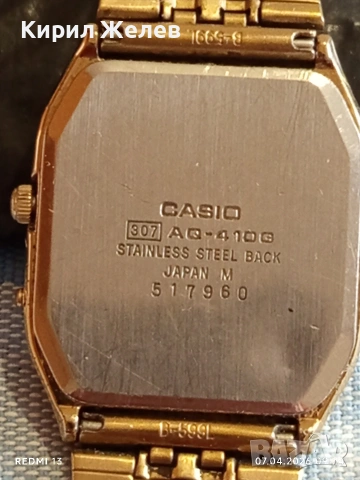 Класически модел мъжки часовник CASIO QUARTZ рядък за КОЛЕКЦИЯ 49557, снимка 6 - Мъжки - 54118166