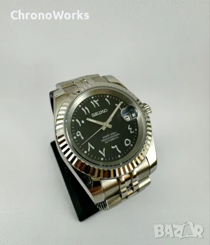 Часовник Seiko Datejust Mod Arabic Dial 39мм, снимка 2 - Мъжки - 47171530