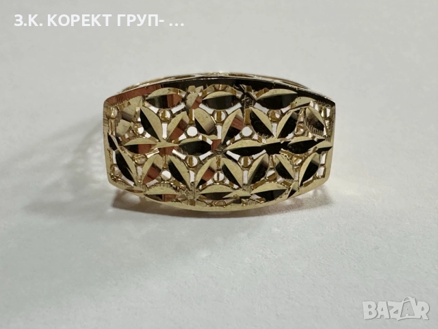 Златен пръстен 14к, 1,72гр, снимка 6 - Пръстени - 52883720