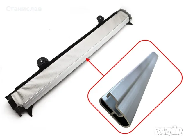 VW Tıguan 5N Алуминиева лайстна на щора за панорама , снимка 4 - Части - 50386136