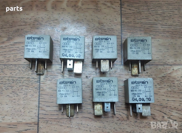 Реле VW Пасат 5 267 7бр. - 5.5 - 4 - Ауди 80 - 100 - А4  - A6 - A8 - Шкода - 443919578C, снимка 2 - Части - 53641408